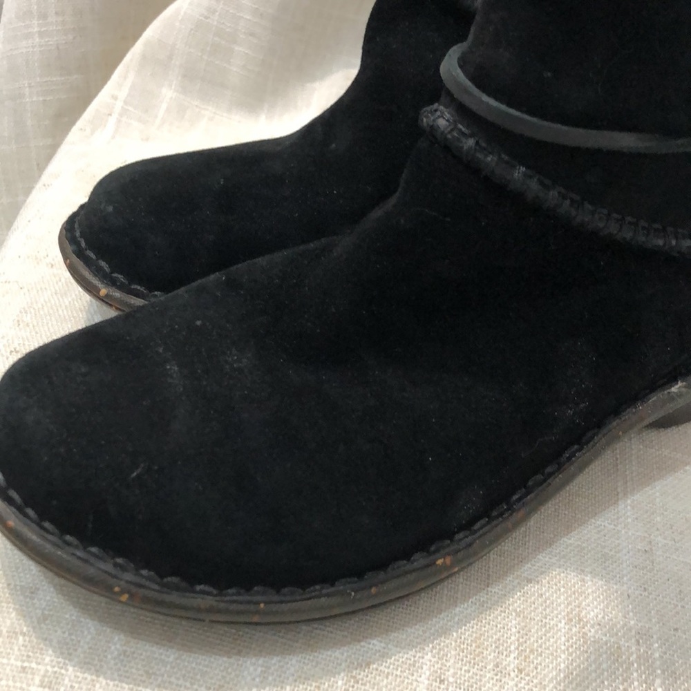 UGG Australia Womens Tanasa Knit, Black Suede Winter Boots Size 7 - Picture 10 of 10